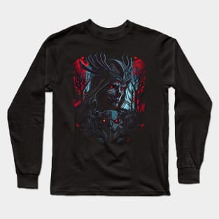 Design of skull alien Long Sleeve T-Shirt